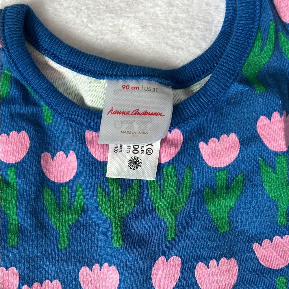 Hanna Andersson Floral Blue Dress - Picture 2 of 3